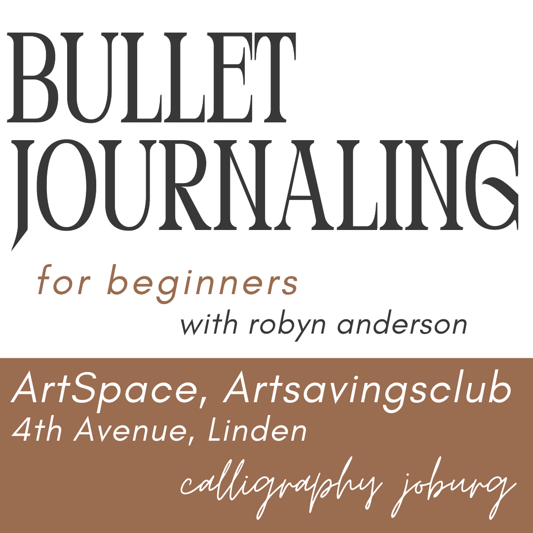 Intro to Bullet Journaling 21 March (p/holiday) Calligraphy Joburg