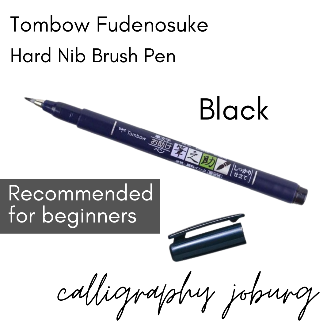Tombow Fudenosuke Calligraphy Brush Pen - Hard/Soft Tip