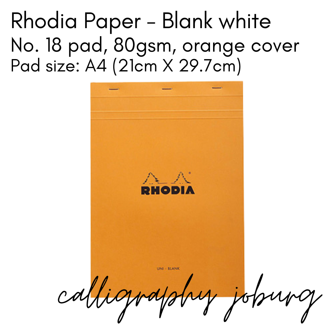 Rhodia Pad no.18 A4 Lined Orange