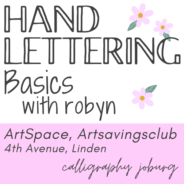 Hand Lettering Basics - 27 March