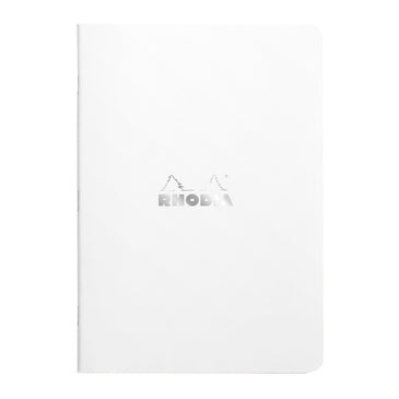 Rhodia Staplebound A5 Notebook - Lined (white cover)