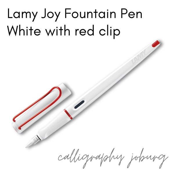 Lamy Joy Fountain Pen - White & Red