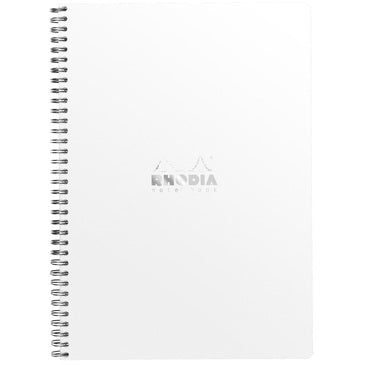 Rhodia A5 Wirebound Notebook - Lined (white cover)