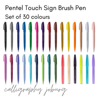 Pentel Touch Sign Brush Pens - 30 Pack