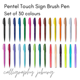 Pentel Touch Sign Brush Pens - 30 Pack