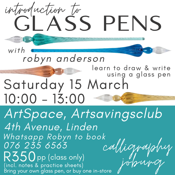 Intro to Glass Pens - 15 March