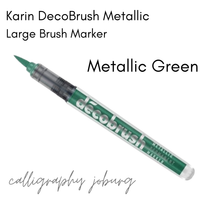 Karin DecoBrush Metallic Brush Markers (singles)