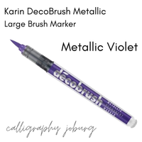 Karin DecoBrush Metallic Brush Markers (singles)