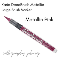 Karin DecoBrush Metallic Brush Markers (singles)