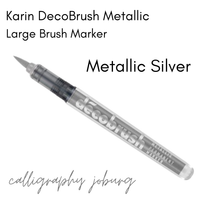 Karin DecoBrush Metallic Brush Markers (singles)