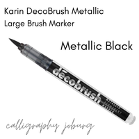 Karin DecoBrush Metallic Brush Markers (singles)