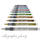 Karin DecoBrush Metallic Brush Markers (singles)