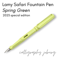 Lamy Safari Fountain Pen - Spring Green