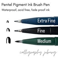 Pentel Pigment Ink Brush Pen - Medium