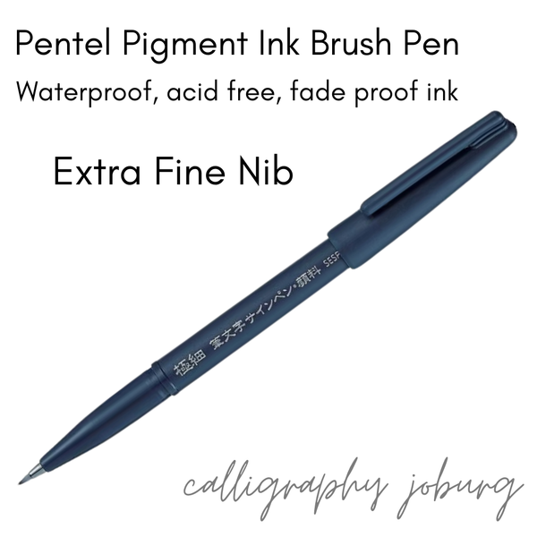 Pentel Pigment Ink Brush Pen - Extra Fine