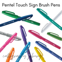 Pentel Touch Sign Brush Pens (singles)