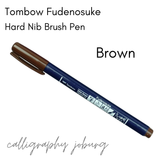 Tombow Fudenosuke Brush Pens - COLOURS (singles)