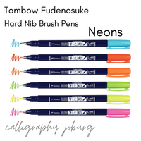 Tombow Fudenosuke Brush Pens - NEONS (singles)