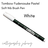 Tombow Fudenosuke Brush Pens - PASTELS (singles)