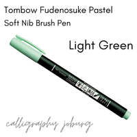 Tombow Fudenosuke Brush Pens - PASTELS (singles)