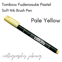 Tombow Fudenosuke Brush Pens - PASTELS (singles)