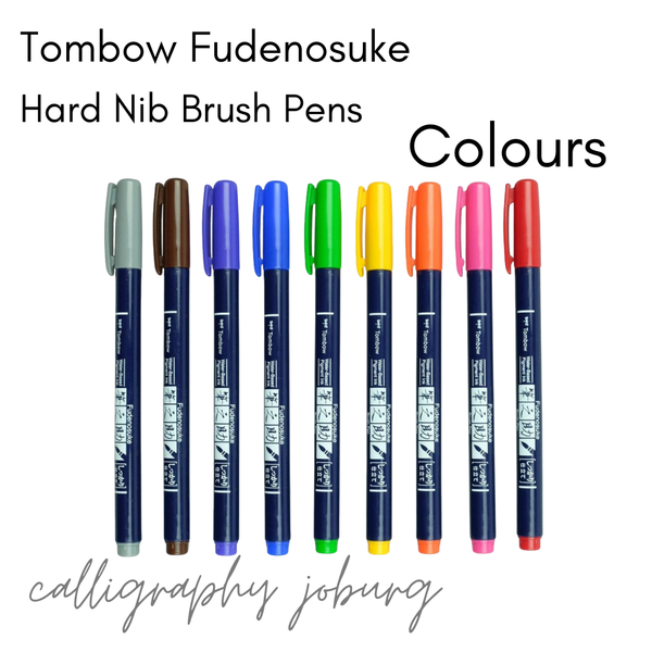 Tombow Fudenosuke Brush Pens - COLOURS (singles)