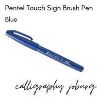 Pentel Touch Sign Brush Pens - Blue