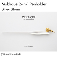 Moblique 2-in-1 Penholder - Silver Storm