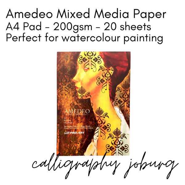 Amedeo A4 Watercolour/Mixed Media Pad 200gsm