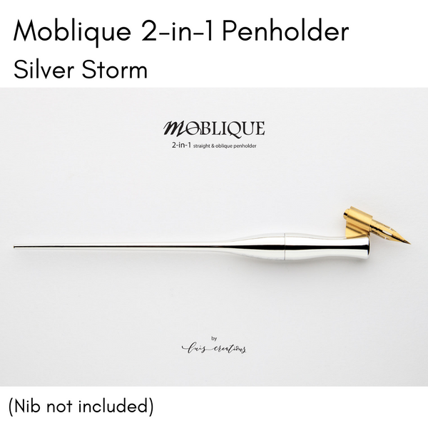 Moblique 2-in-1 Penholder - Silver Storm