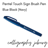 Pentel Touch Sign Brush Pens - Blue Black (navy)