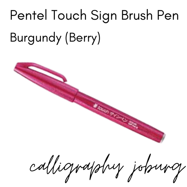 Pentel Touch Sign Brush Pens - Berry