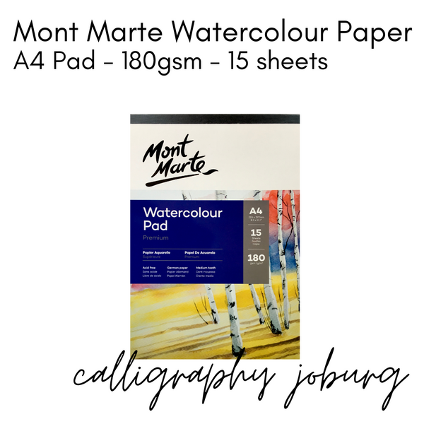Mont Marte A4 Watercolour Paper 180gsm