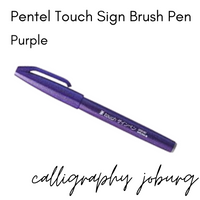 Pentel Touch Sign Brush Pens - Purple