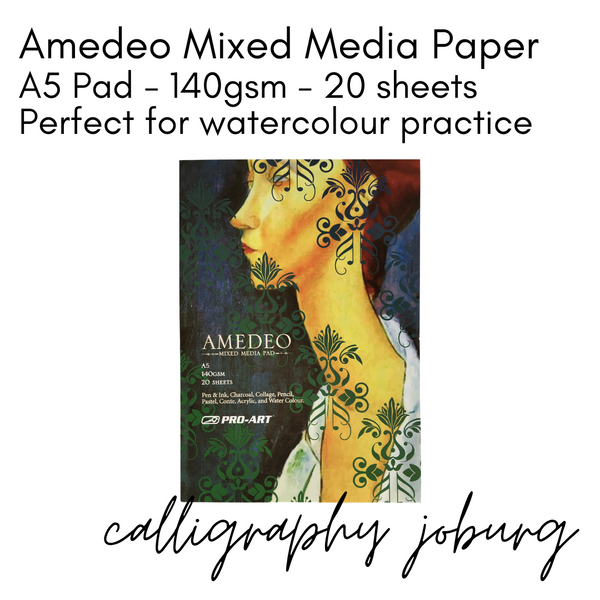 Amedeo A5 Watercolour/Mixed Media Pad 140gsm