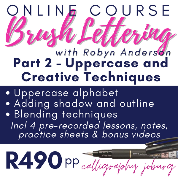 Online Course - Brush Lettering Part 2