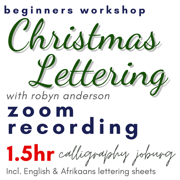 Christmas Hand Lettering Workshop