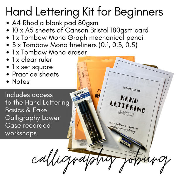 Hand Lettering Kit for Beginners