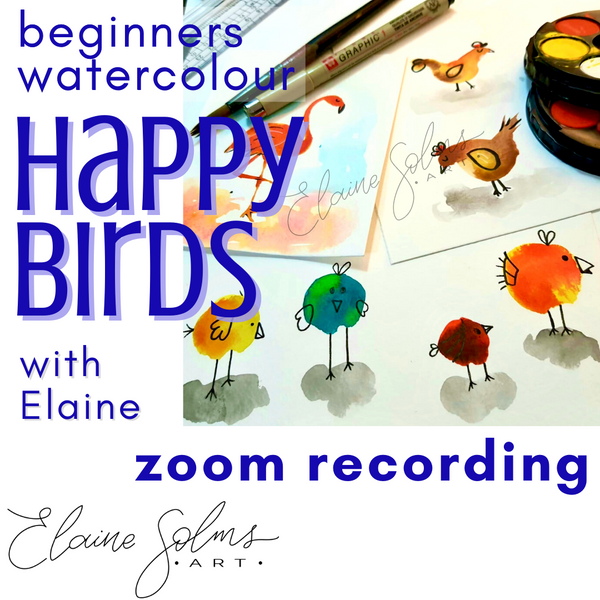 Happy Birds - Beginners Watercolour Recording