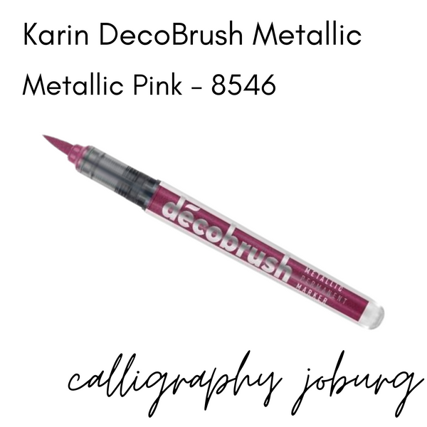 Karin DecoBrush Metallics - Metallic Pink 8546