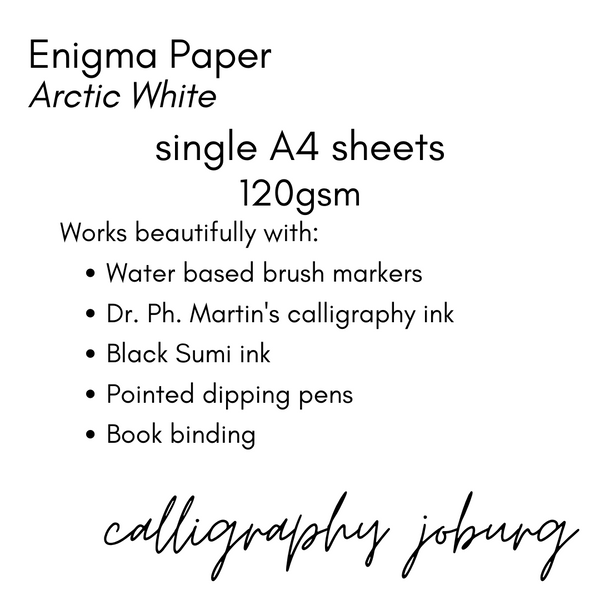 Enigma Arctic White Paper 120gsm - A4 sheets