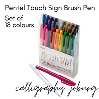 Pentel Touch Sign Brush Pens - 18 Pack