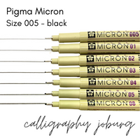 Pigma Micron - size 005