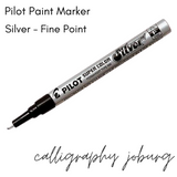 Pilot Metallic Paint Markers - Silver