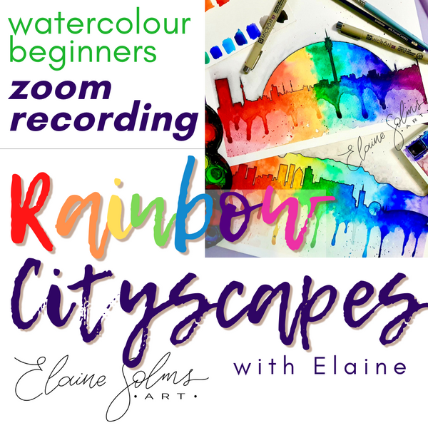 Rainbow Cityscapes - Beginners Watercolour Recording