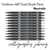 Tombow ABT Dual Large Brush Pens - NEUTRALS