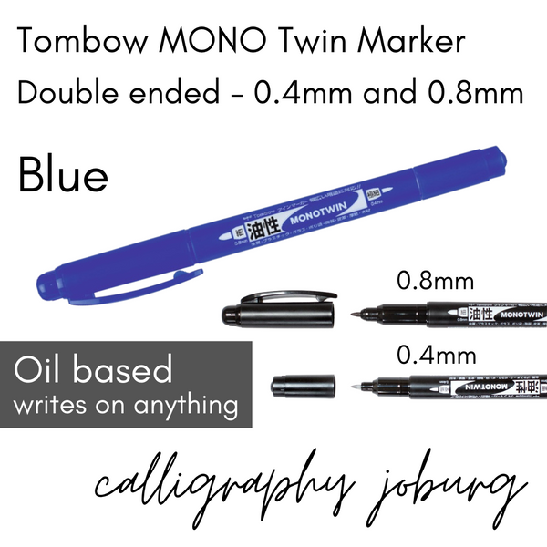 Tombow MONO Twin Marker - Blue