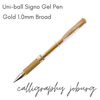 Uni-ball Signo Gold Broad Gel Pens