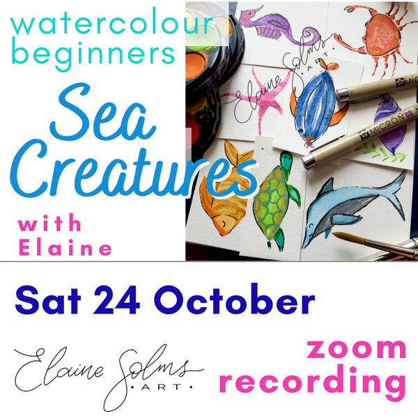 Sea Creatures - Beginners Watercolour Recording