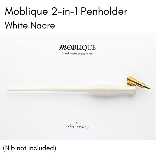 Moblique 2-in-1 Penholder - White Nacre